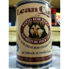Pet Supplies - Dog Food Wet - Lean Cuts Brand - Made With Fresh Beef Steaks And Roasts / 24 x 400 Gram Cans / 14 Ounce Cans